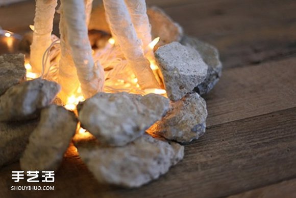 自制篝火裝飾的方法 蕾絲篝火DIY圖解教程 -  rpnrmr.com