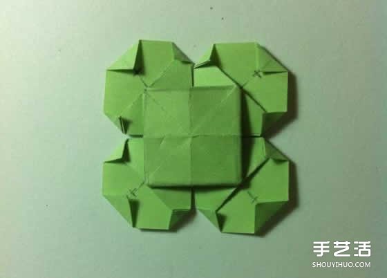 一張紙折四葉草圖解 創(chuàng)意四葉草的折法步驟 -  rpnrmr.com