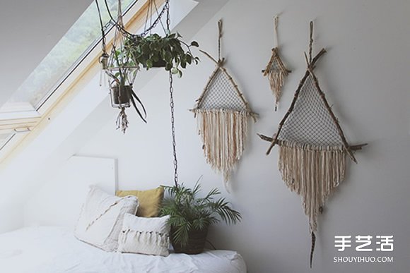 三角形捕夢(mèng)網(wǎng)的制作方法 簡(jiǎn)單自制捕夢(mèng)網(wǎng)圖解 -  rpnrmr.com