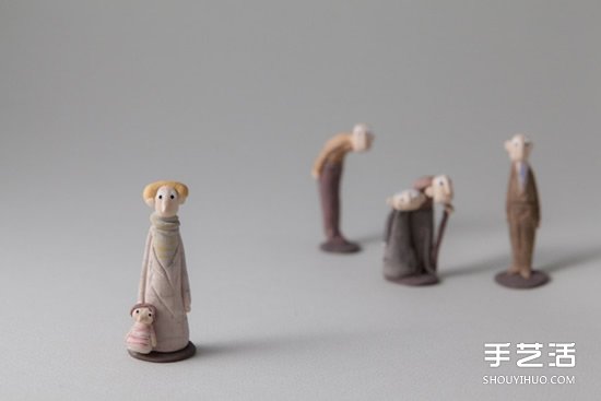 低溫瓷燒制的陶偶作品 治愈系手工陶偶圖片欣賞 -  rpnrmr.com