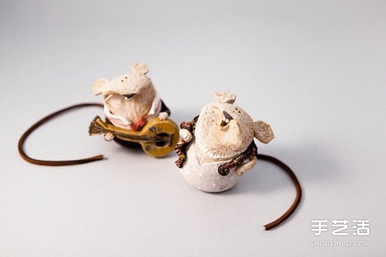 低溫瓷燒制的陶偶作品 治愈系手工陶偶圖片欣賞 -  rpnrmr.com