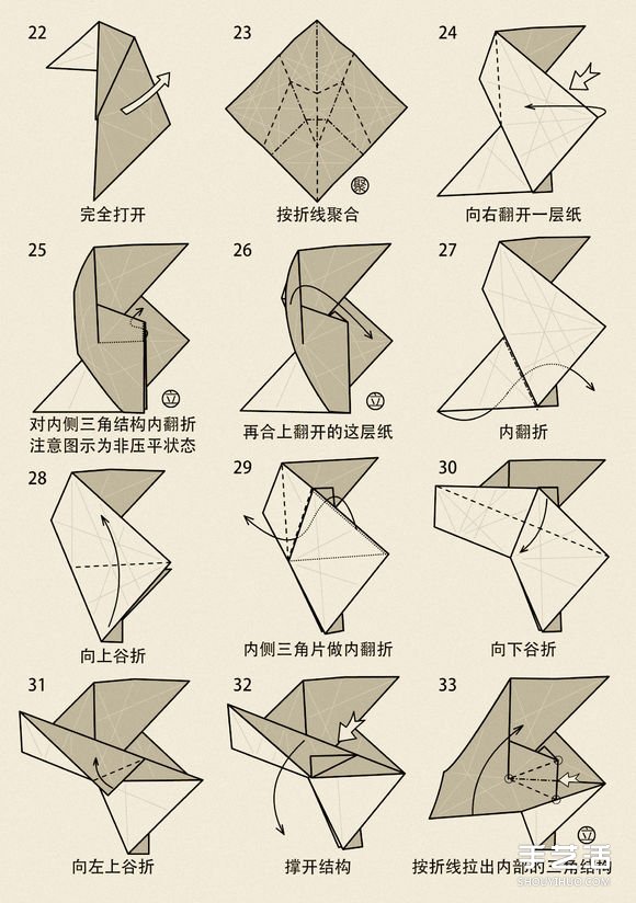 山羊的折紙方法圖解 十二生肖羊的折法步驟 -  rpnrmr.com