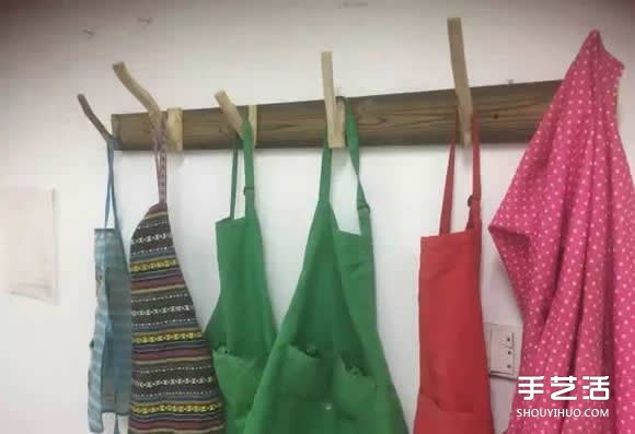 樹杈手工制作掛衣服用的掛鉤架過程步驟圖解 -  rpnrmr.com