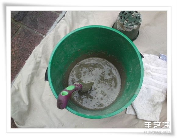 舊毛巾廢物利用做花盆 水泥毛巾花盆手工制作 -  rpnrmr.com