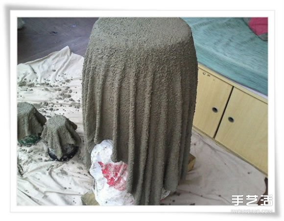舊毛巾廢物利用做花盆 水泥毛巾花盆手工制作 -  rpnrmr.com