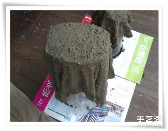 舊毛巾廢物利用做花盆 水泥毛巾花盆手工制作 -  rpnrmr.com