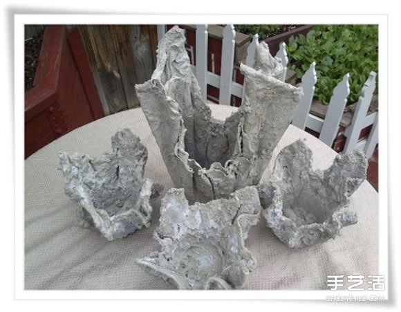 舊毛巾廢物利用做花盆 水泥毛巾花盆手工制作 -  rpnrmr.com