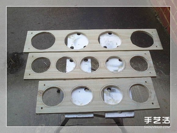 木質(zhì)花架制作方法圖解 自制多層花盆架子做法 -  rpnrmr.com