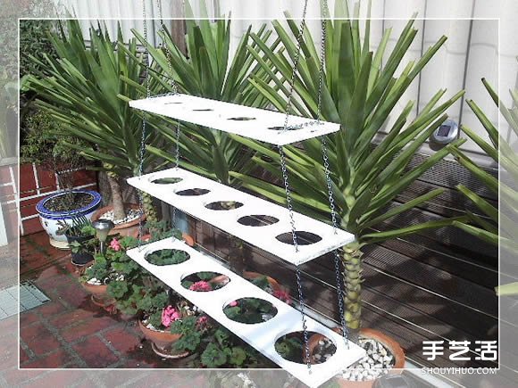 木質(zhì)花架制作方法圖解 自制多層花盆架子做法 -  rpnrmr.com