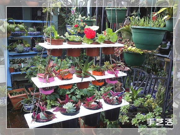木質(zhì)花架制作方法圖解 自制多層花盆架子做法 -  rpnrmr.com