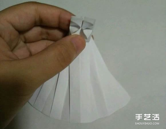 折紙婚紗裙的折法圖解 婚紗的折紙方法步驟 -  rpnrmr.com