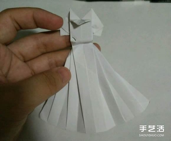 折紙婚紗裙的折法圖解 婚紗的折紙方法步驟 -  rpnrmr.com