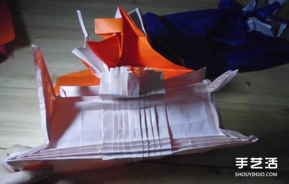 創(chuàng)意折紙畫作品圖片：孤帆遠(yuǎn)影，看完驚呆了！ -  rpnrmr.com