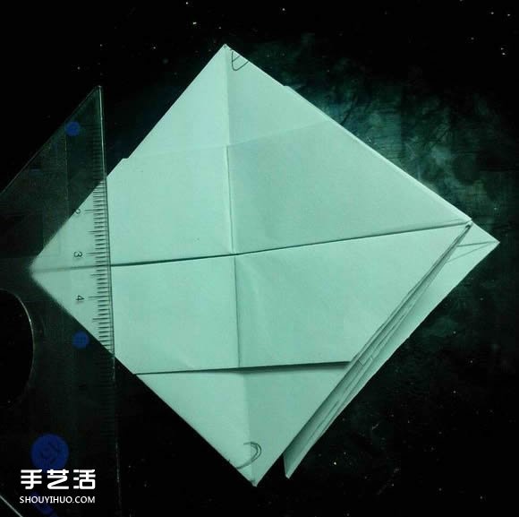 手工折紙漂亮盒子圖解 帶紙鶴包裝盒子折法 -  rpnrmr.com