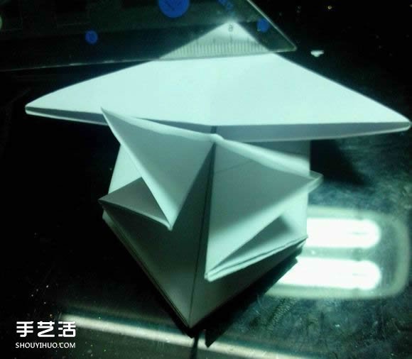 手工折紙漂亮盒子圖解 帶紙鶴包裝盒子折法 -  rpnrmr.com