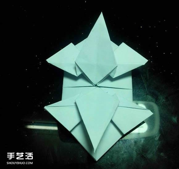 手工折紙漂亮盒子圖解 帶紙鶴包裝盒子折法 -  rpnrmr.com