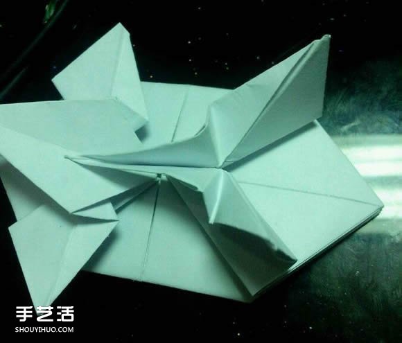 手工折紙漂亮盒子圖解 帶紙鶴包裝盒子折法 -  rpnrmr.com
