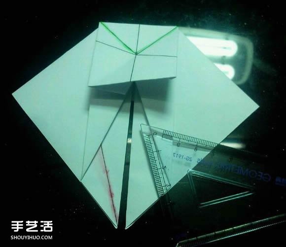 手工折紙漂亮盒子圖解 帶紙鶴包裝盒子折法 -  rpnrmr.com