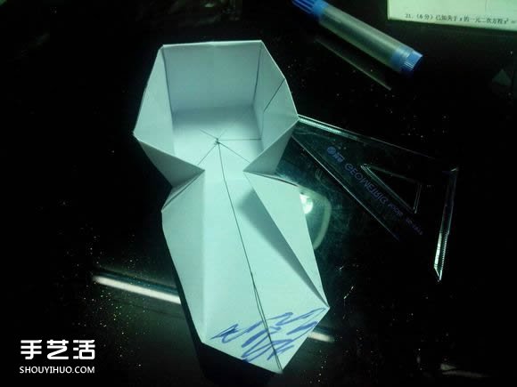 手工折紙漂亮盒子圖解 帶紙鶴包裝盒子折法 -  rpnrmr.com