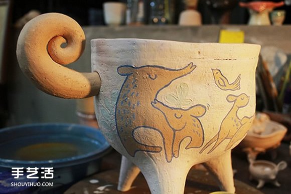 以可愛小動物為原型的手工陶瓷作品圖片欣賞 -  rpnrmr.com