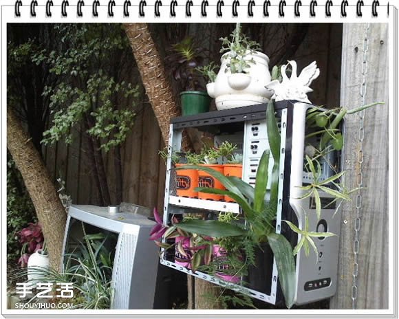 舊電腦機箱DIY花架 電腦主機制作花架的方法 -  rpnrmr.com