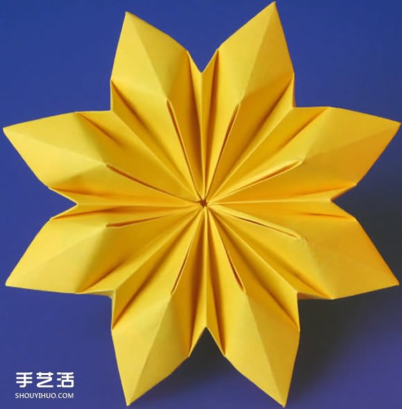 三種八瓣花折紙方法圖解 八瓣花的折法步驟圖 -  rpnrmr.com