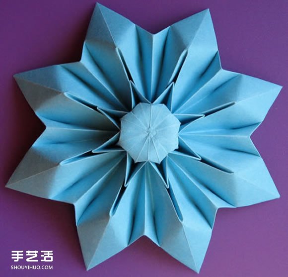三種八瓣花折紙方法圖解 八瓣花的折法步驟圖 -  rpnrmr.com