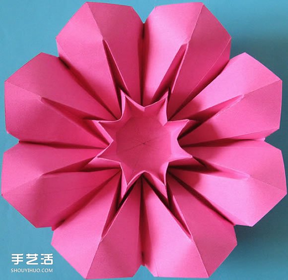 三種八瓣花折紙方法圖解 八瓣花的折法步驟圖 -  rpnrmr.com