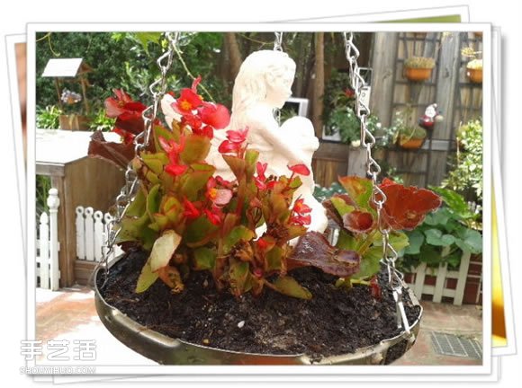 高壓鍋鍋蓋廢物利用DIY制作花盆盆景的方法 -  rpnrmr.com