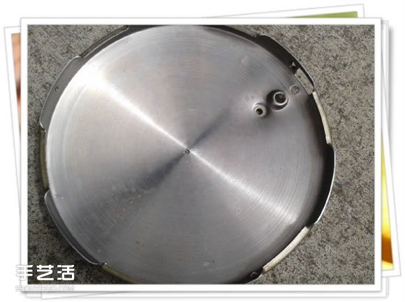 高壓鍋鍋蓋廢物利用DIY制作花盆盆景的方法 -  rpnrmr.com