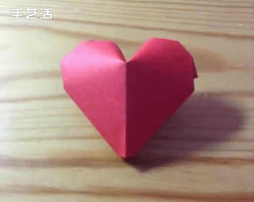 紅色立體愛心折紙圖解 立體紅心的折法步驟 -  rpnrmr.com
