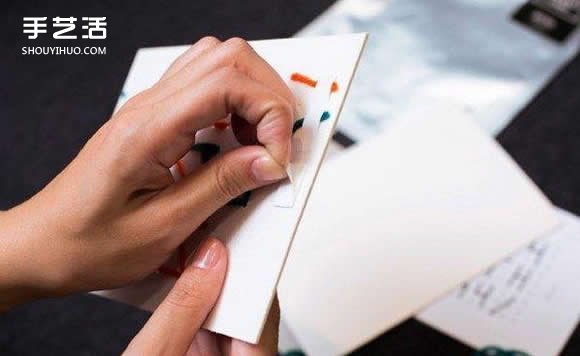 創(chuàng)意賀卡制作方法圖解 毛線圖案賀卡DIY教程 -  rpnrmr.com