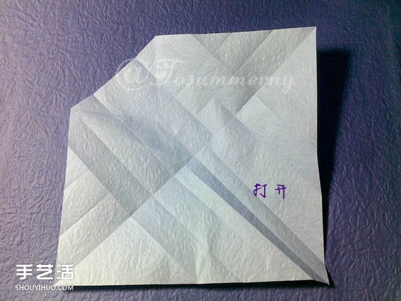 焰尾方塊貓折紙教程 折紙方塊貓的折法圖解 -  rpnrmr.com