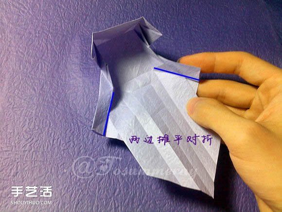焰尾方塊貓折紙教程 折紙方塊貓的折法圖解 -  rpnrmr.com