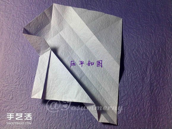 焰尾方塊貓折紙教程 折紙方塊貓的折法圖解 -  rpnrmr.com