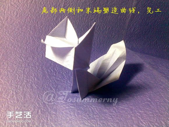焰尾方塊貓折紙教程 折紙方塊貓的折法圖解 -  rpnrmr.com