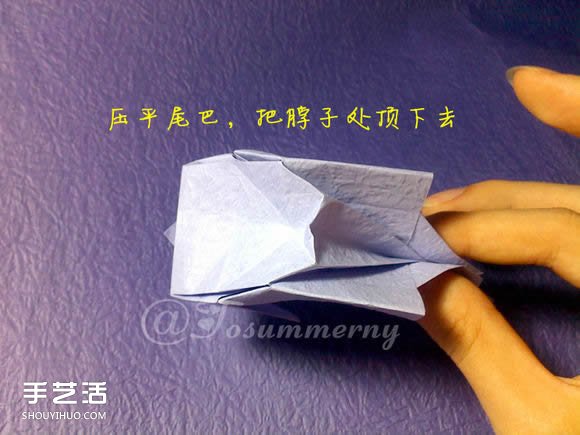 焰尾方塊貓折紙教程 折紙方塊貓的折法圖解 -  rpnrmr.com