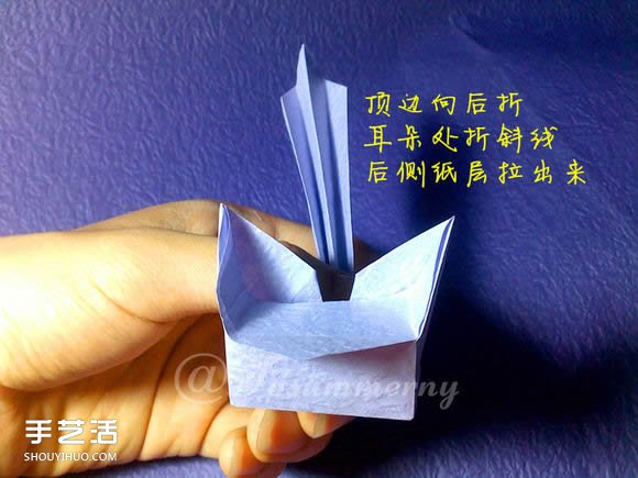 焰尾方塊貓折紙教程 折紙方塊貓的折法圖解 -  rpnrmr.com