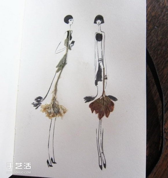 創(chuàng)意樹葉貼畫賀卡DIY 把畫畫和樹葉融為一體 -  rpnrmr.com