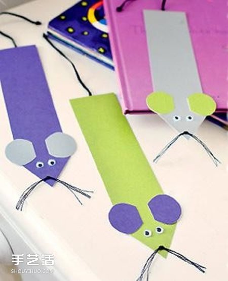 幼兒老鼠書簽的做法 卡紙小老鼠書簽手工制作 -  rpnrmr.com