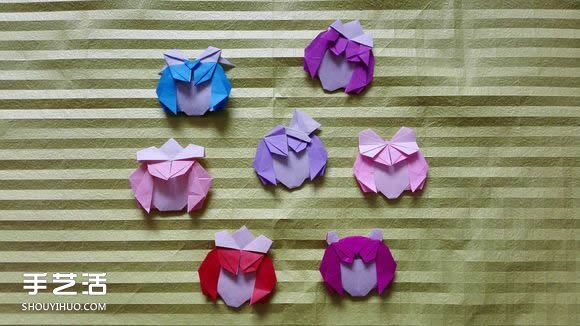 手工折紙女生頭像圖解 短發(fā)女孩的折法步驟圖 -  rpnrmr.com