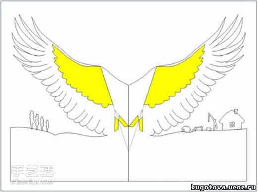 紙鶴賀卡的制作方法 自制立體紙鶴賀卡教程 -  rpnrmr.com