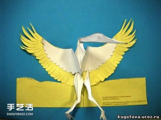 紙鶴賀卡的制作方法 自制立體紙鶴賀卡教程 -  rpnrmr.com
