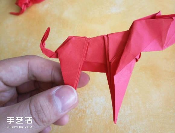超復(fù)雜狗狗的折紙方法圖解 附帶整形步驟 -  rpnrmr.com
