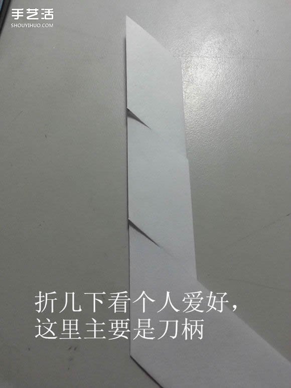 紙武士刀的折法圖解 折紙日本刀的方法步驟 -  rpnrmr.com