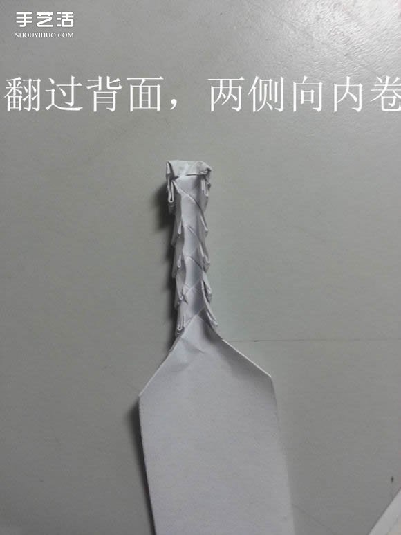紙武士刀的折法圖解 折紙日本刀的方法步驟 -  rpnrmr.com