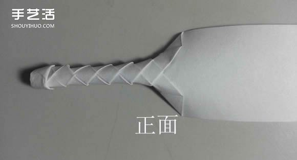 紙武士刀的折法圖解 折紙日本刀的方法步驟 -  rpnrmr.com