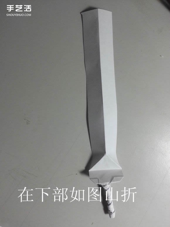 紙武士刀的折法圖解 折紙日本刀的方法步驟 -  rpnrmr.com