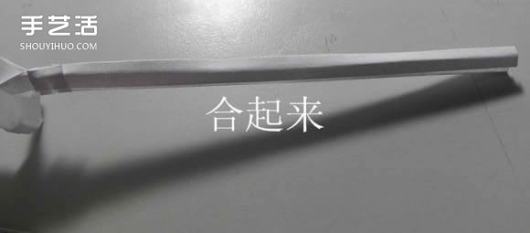 紙武士刀的折法圖解 折紙日本刀的方法步驟 -  rpnrmr.com