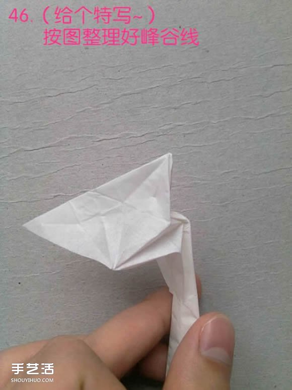 折紙白鷺的方法詳細(xì)圖解 立體白鷺的折法步驟 -  rpnrmr.com